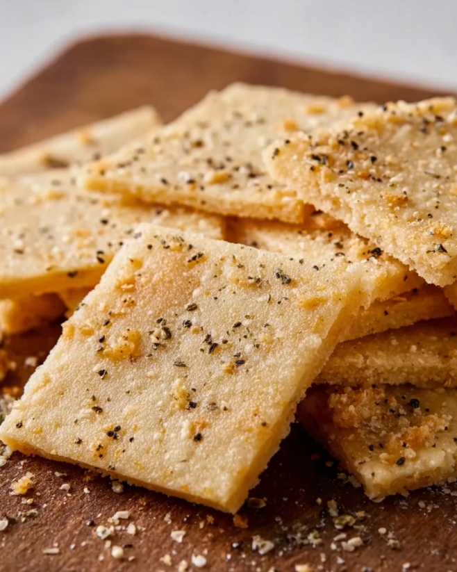 Knusprige Keto Sesam Cracker