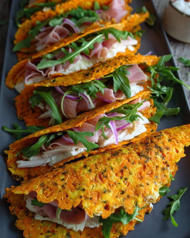 Proteinreiche Karotten Wraps