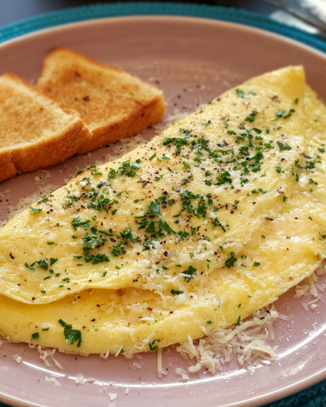 Cremiges Käse Omelett