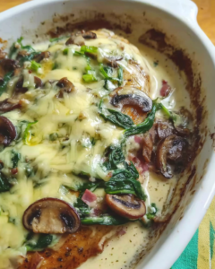 Überbackenes Putenschnitzel Low Carb