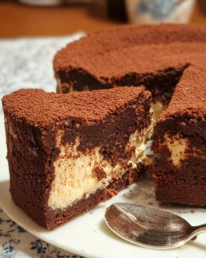 Saftiger Low Carb Schoko Quarkkuchen